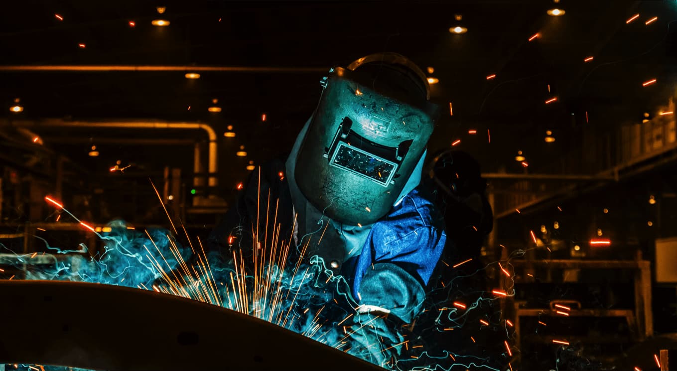 Person Welding Light